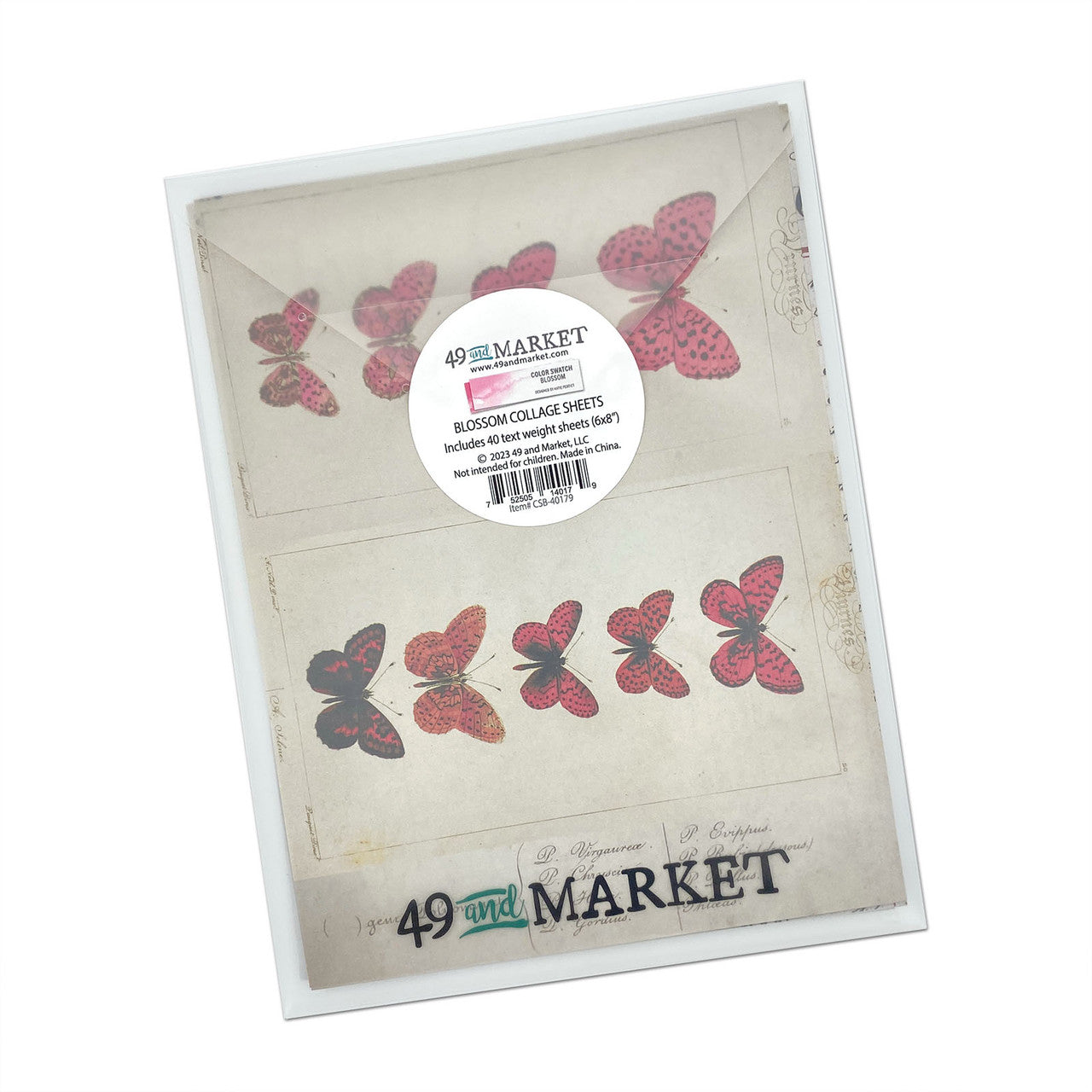 49 and Market Color Swatch Blossom Collage Sheets