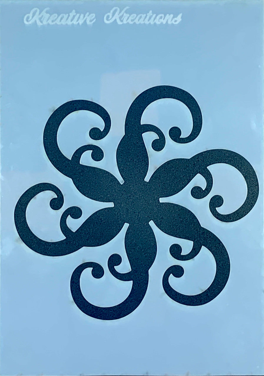 Caleidoscopio Remolinos Plantilla + Máscara de 4" x 6"