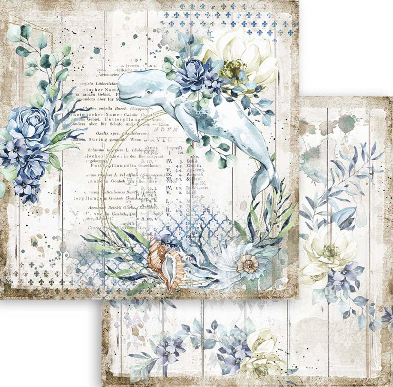 Stamperia Colección de papel Romantic Sea Dream de 12" x 12"