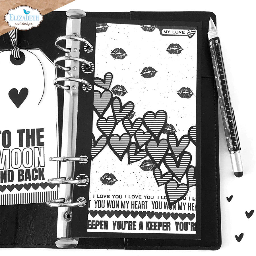 Elizabeth Craft Designs Planner Essentials 57 Hart-overlay