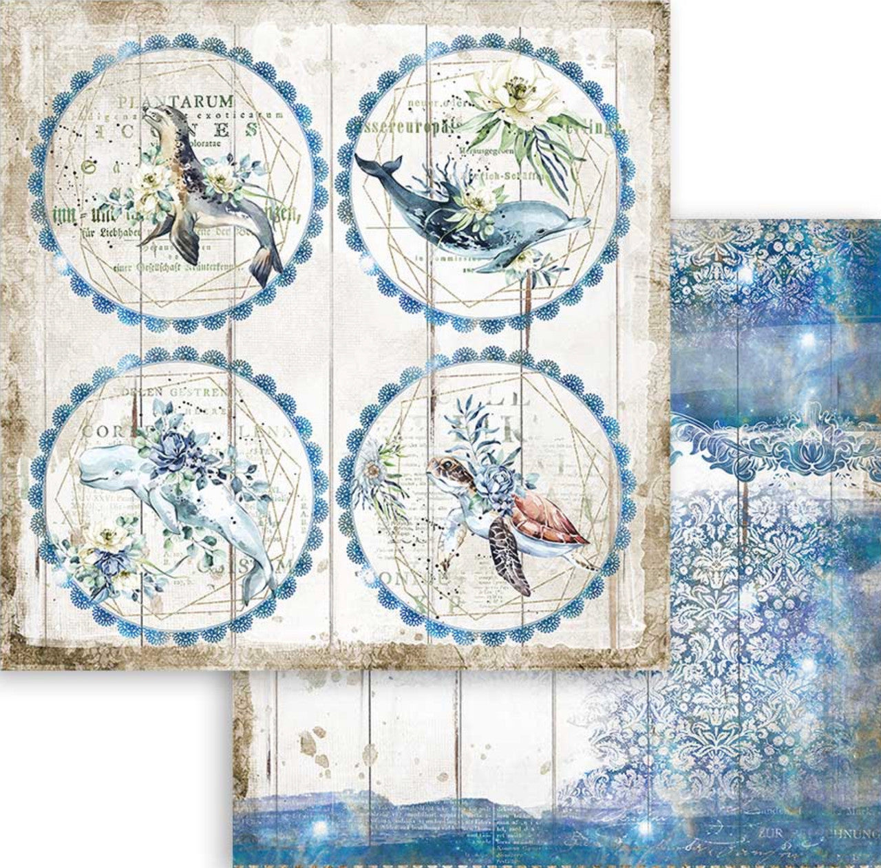 Stamperia Colección de papel Romantic Sea Dream de 12" x 12"