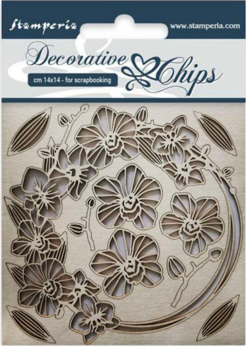 Fichas Decorativas Stamperia - Guirnalda de Flores