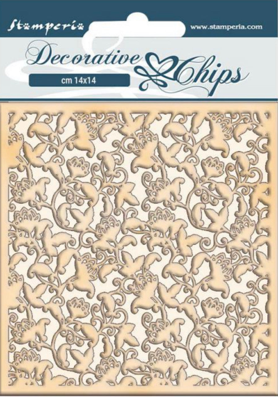Stamperia decoratieve chips - Winter Tales Ramage
