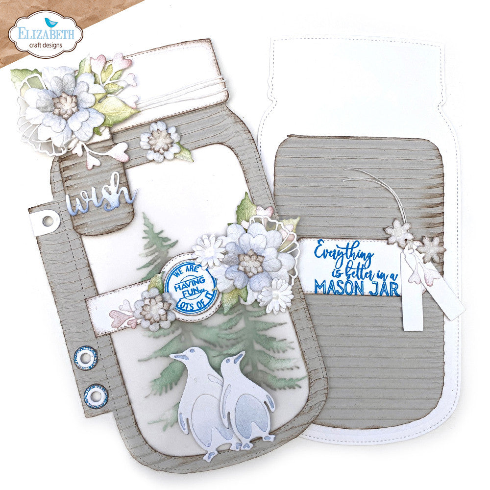 Elizabeth Craft Designs Mason Jar / Sneeuwbol speciale kit