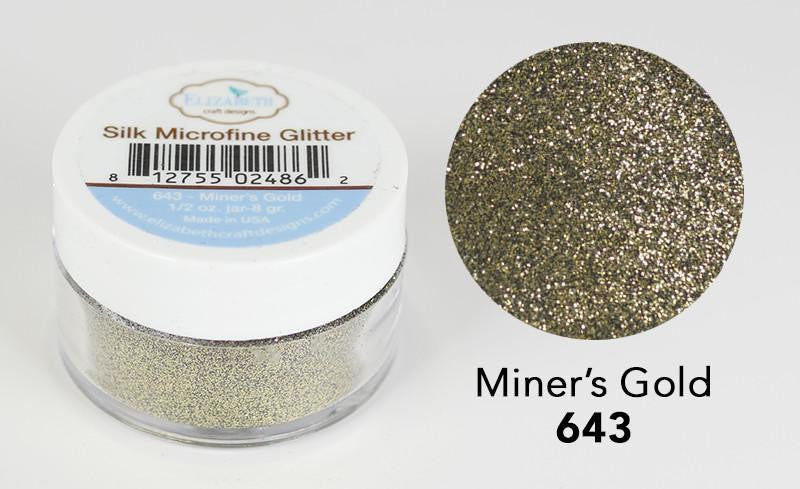 Elizabeth Craft Designs Silk Microfine Glitter - Miner’s Gold 0.5oz