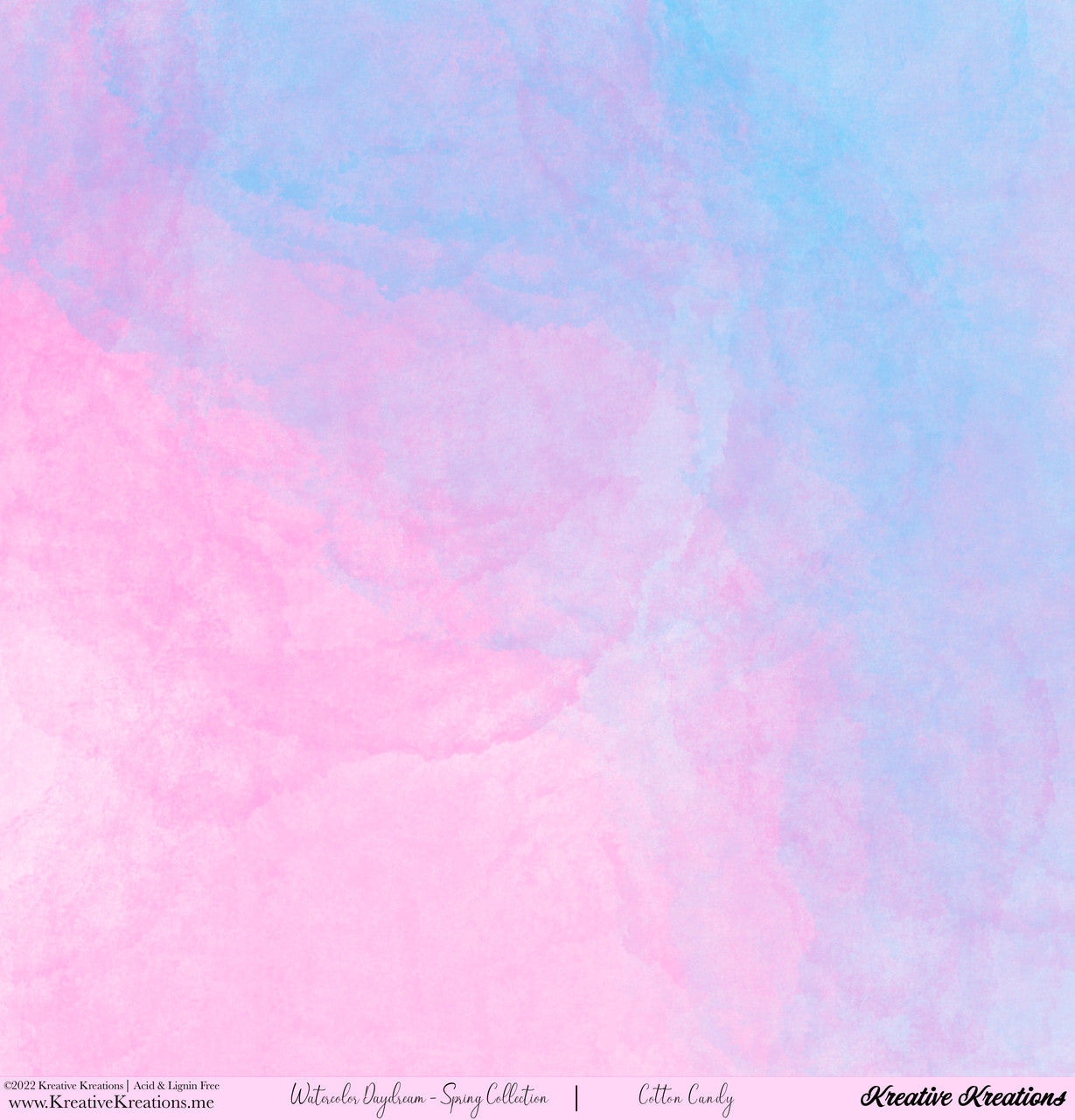 Kreative Kreations Watercolor Daydream - Spring Collection 12” x 12” Paper Collection