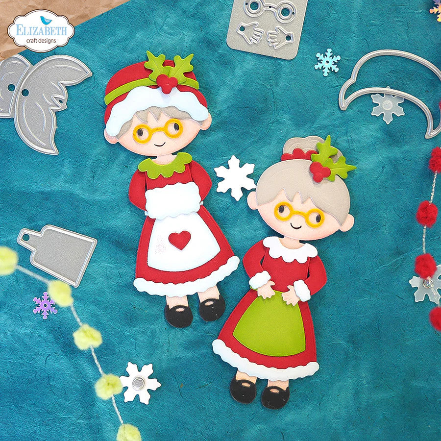 Elizabeth Craft Designs mevrouw Claus stansenset