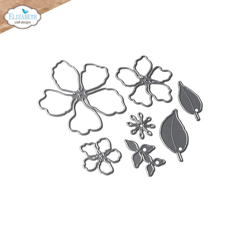 Elizabeth Craft Designs Florals 16 stempelset