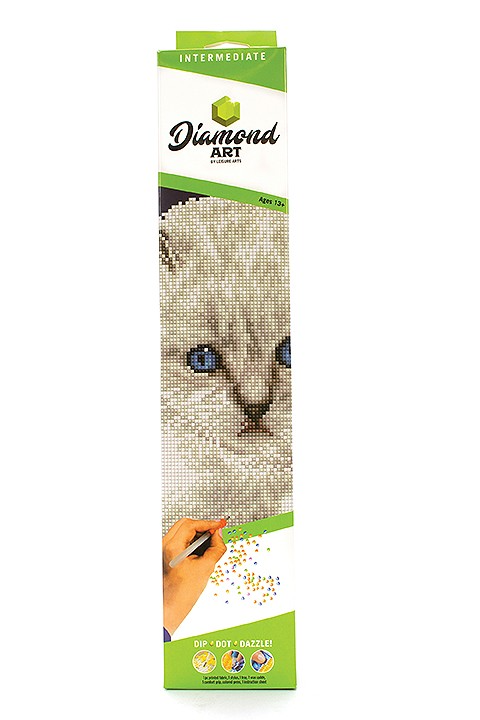 Diamond Art Diamond Dotz White Cat