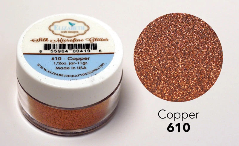 Elizabeth Craft Designs Silk Microfine Glitter - Copper 0.5oz