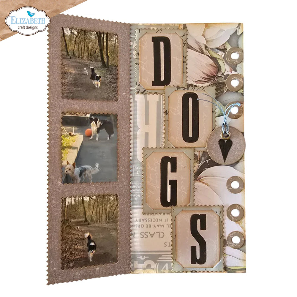 Elizabeth Craft Designs Planner Essentials Bold Alphabet Clear Stamp Set