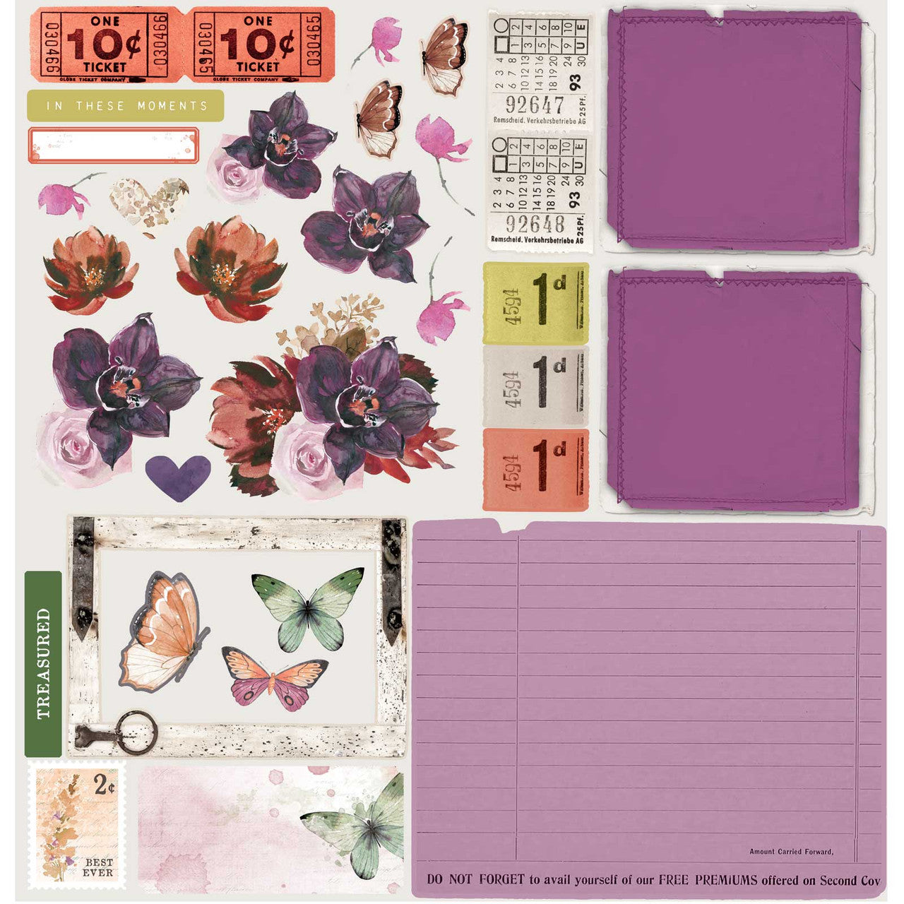 49 and Market ARToptions Plum Grove 12 x 12 Collection Paper Pack
