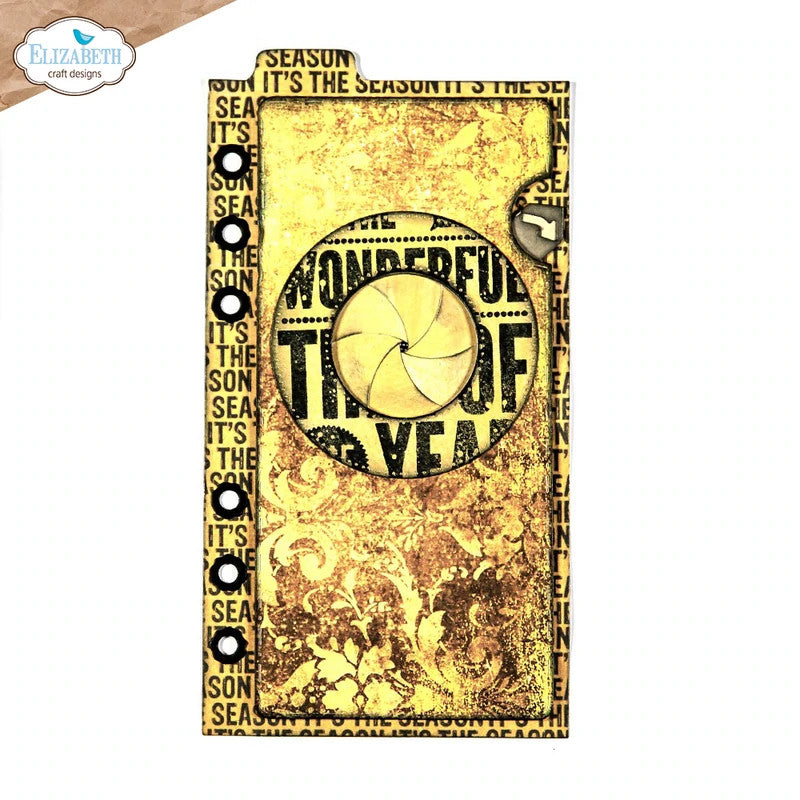 Elizabeth Craft Designs Juego de troqueles de metal con persiana Iris