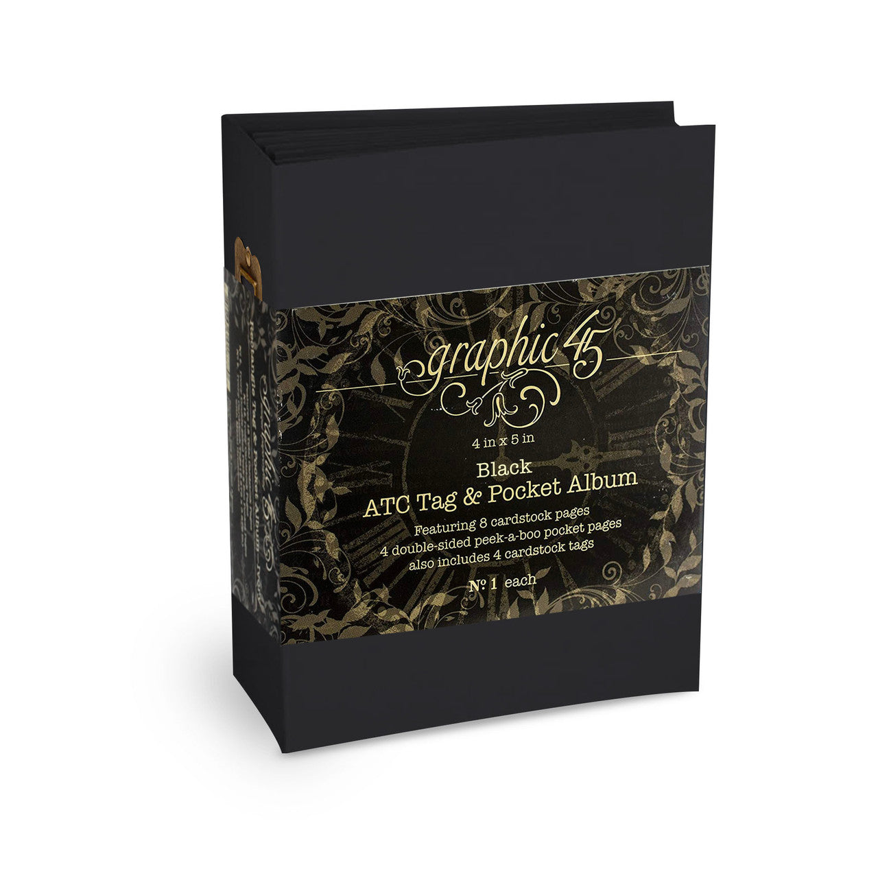 Graphic 45 Black ATC Tag & Pocket Album