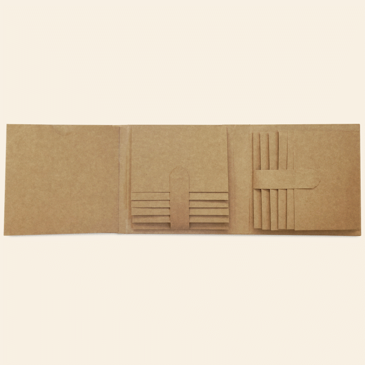 Graphic 45 Trifold Waterfall Folio Album - Kraft