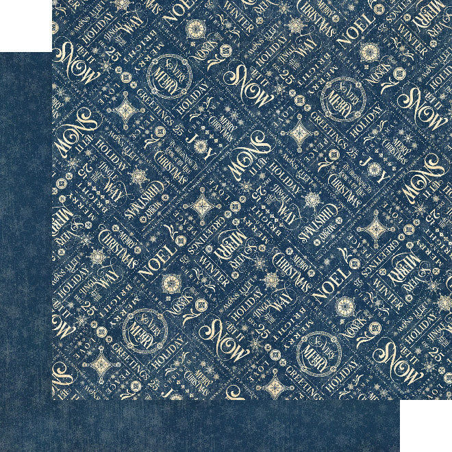 Graphic 45 Let It Snow 12” x 12” Patterns & Solids Pad