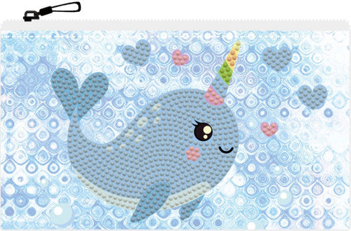 Diamond Dotz Narwhal Love Zipper Pouch