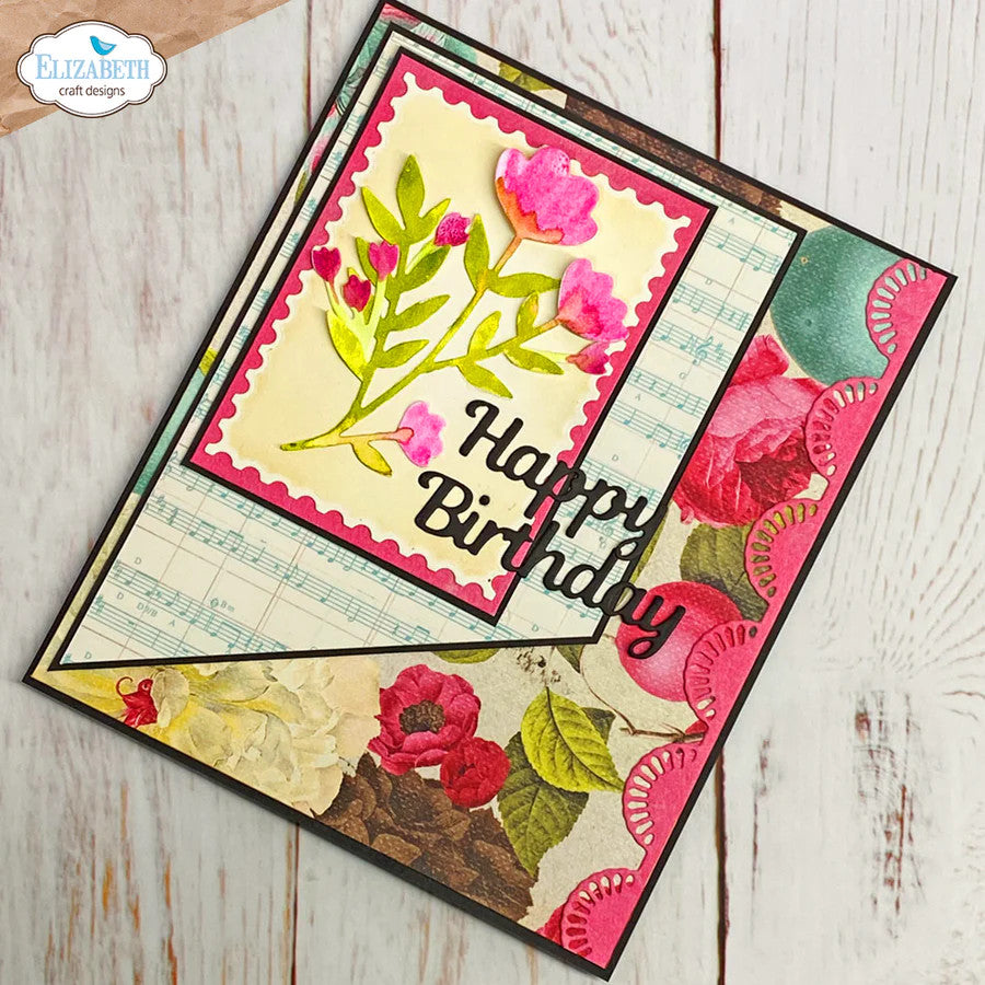 Elizabeth Craft Designs Juego de troqueles con borde de encaje Everyday Elements