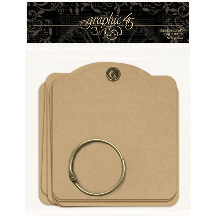 Graphic 45 Square Kraft Tags