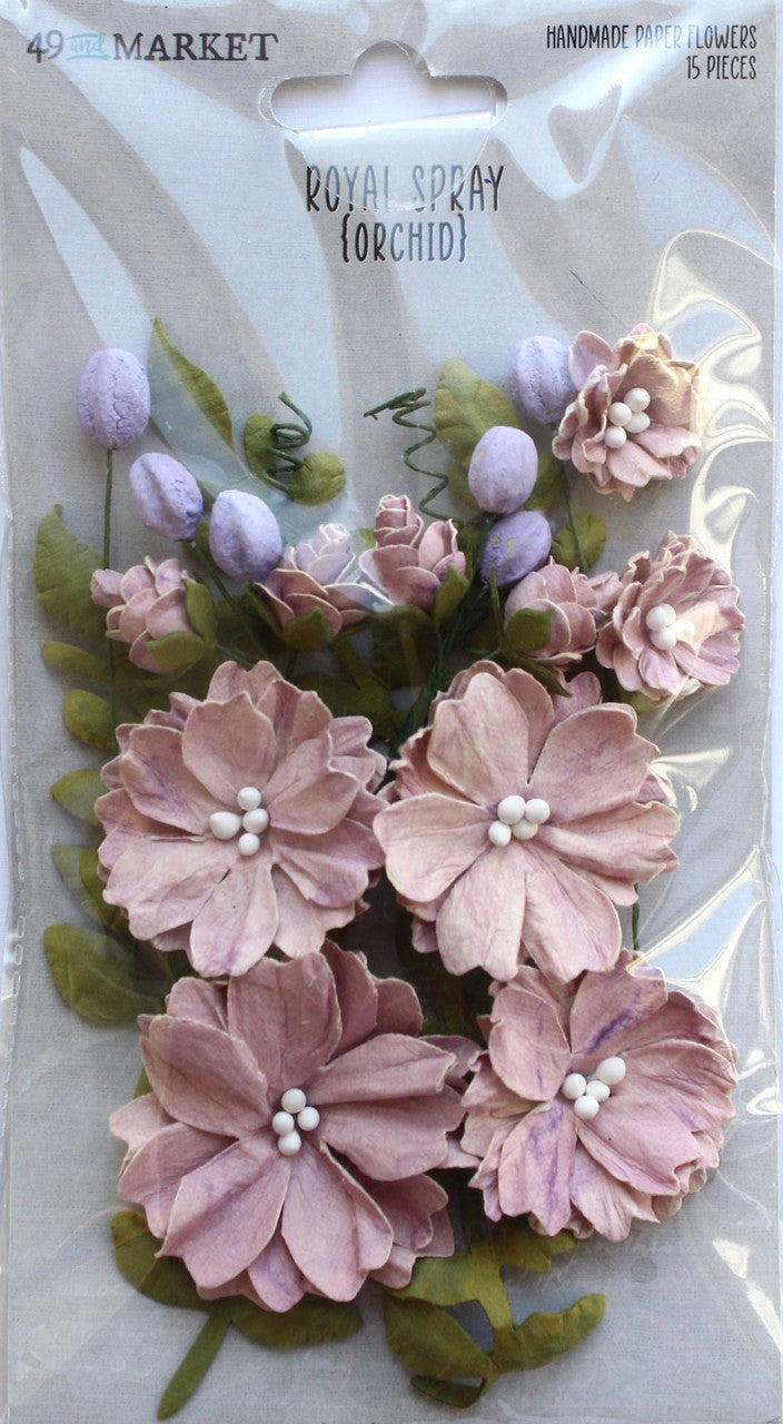 49 y Market Royal Spray Flores de Orquídeas