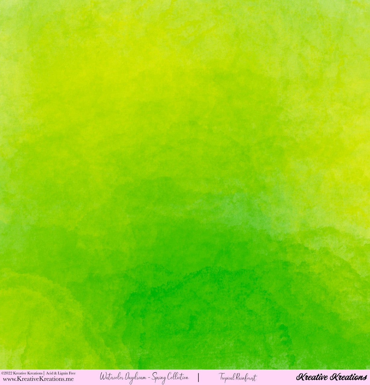 Kreative Kreations Watercolor Daydream - Spring Collection 12” x 12” Paper Collection
