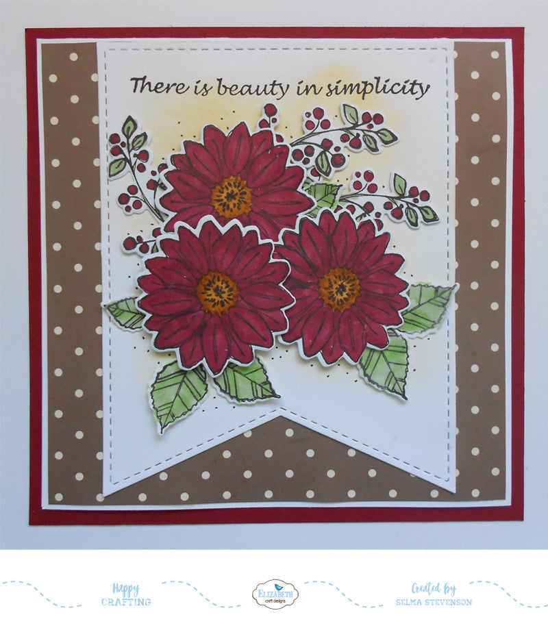 Elizabeth Craft Blossom Time duidelijke stempel
