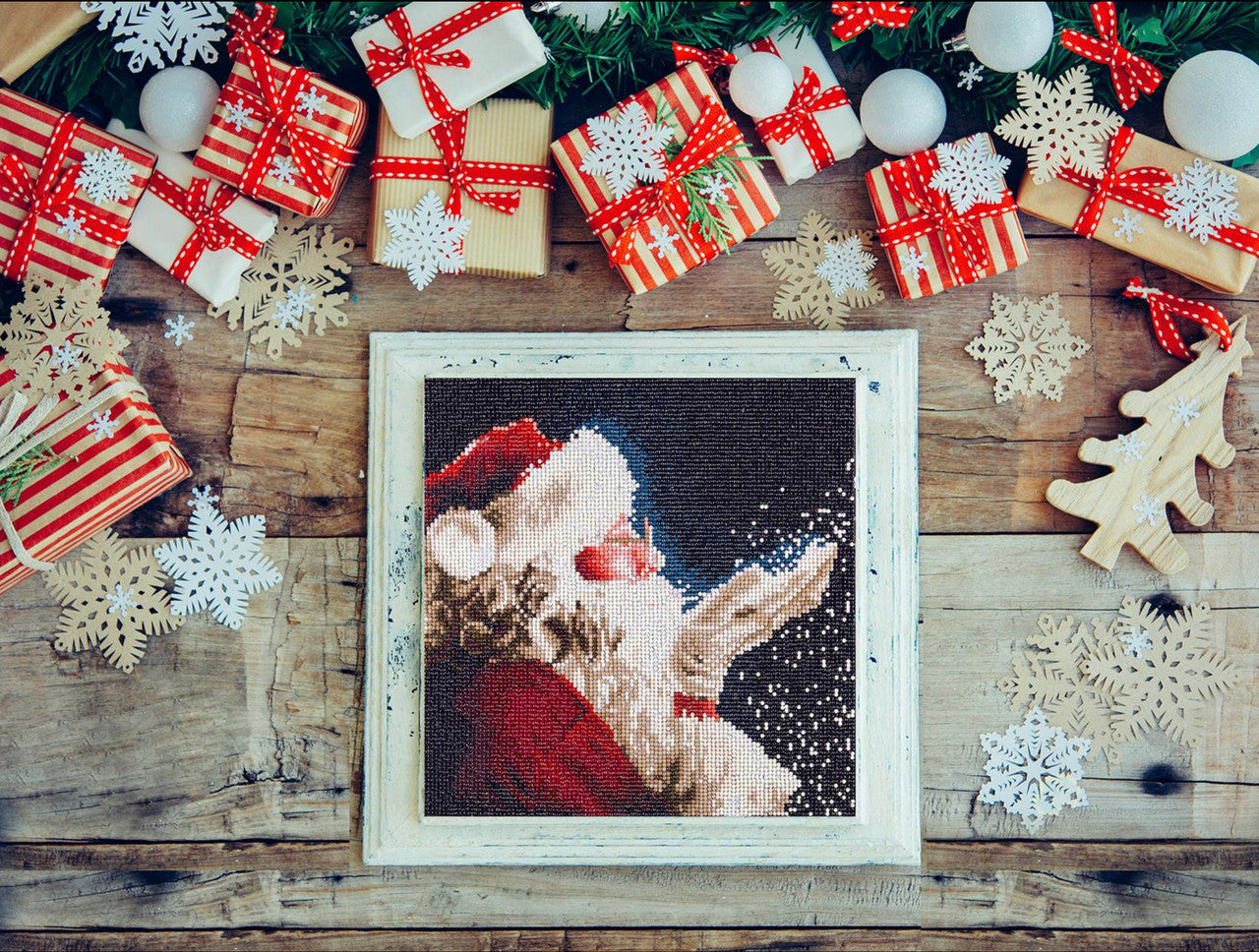 Diamond Art Holiday Santa