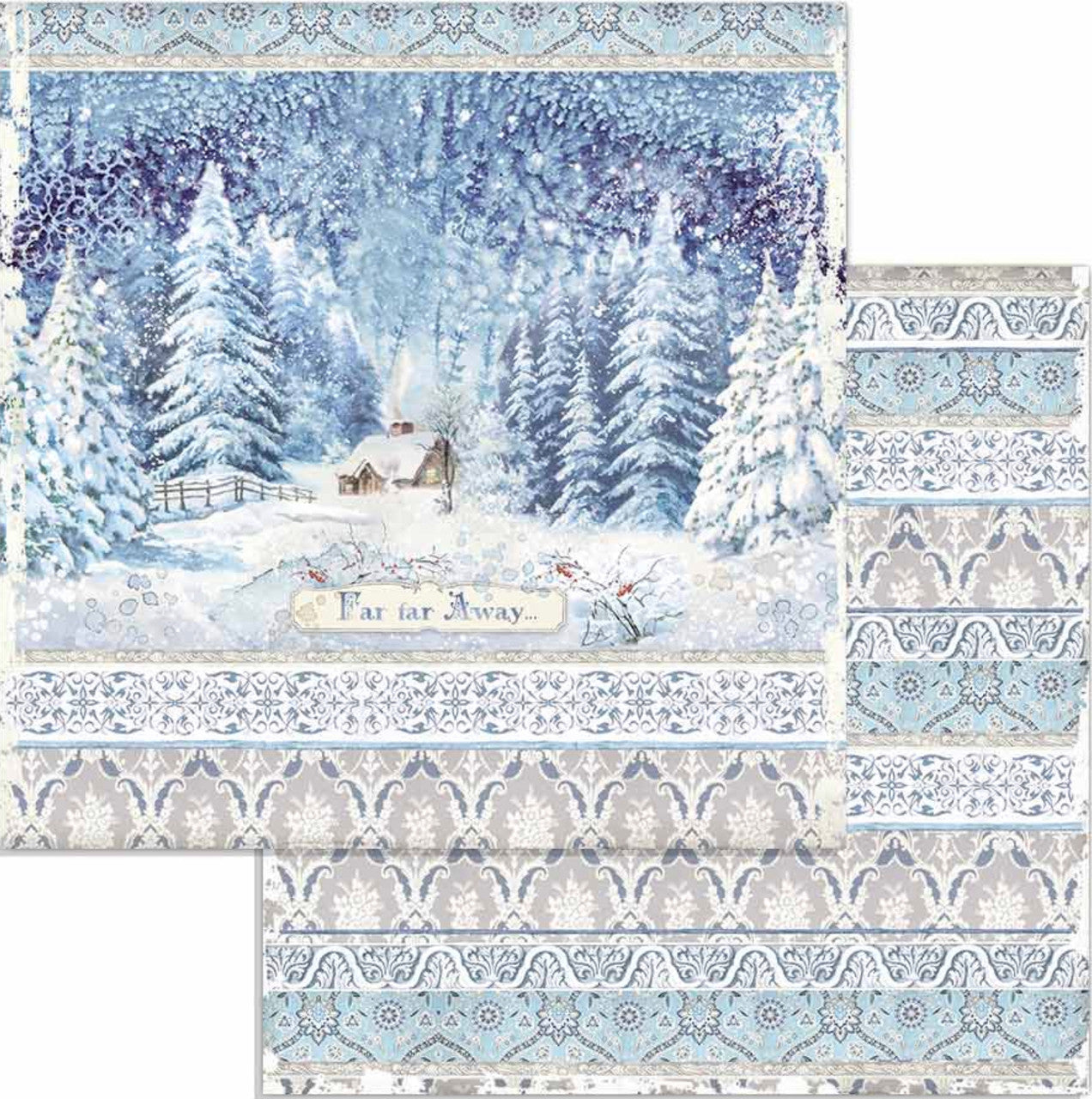 Paquete de papel Stamperia Winter Tales 12" x 12"