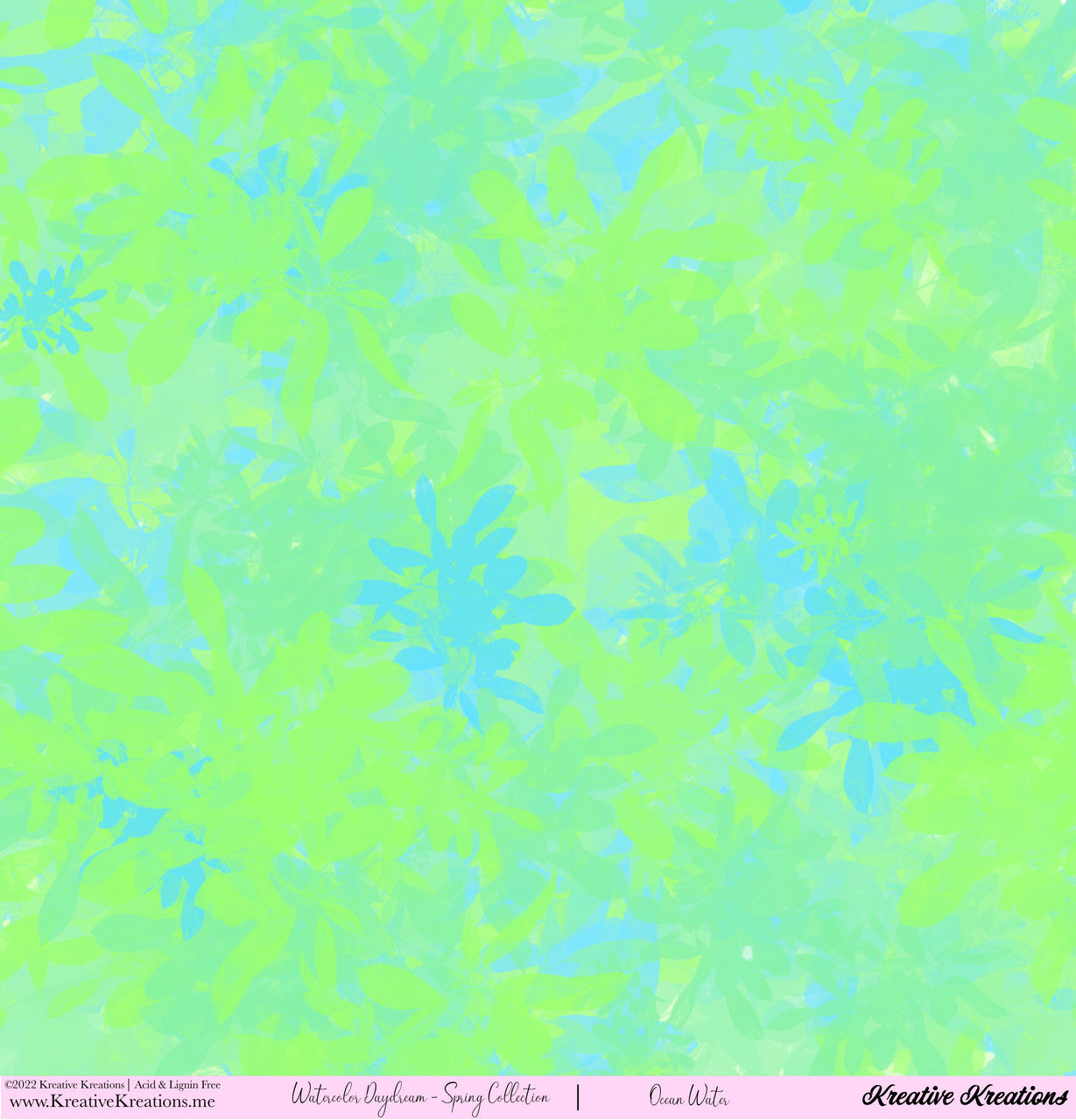 Kreative Kreations Watercolor Daydream - Spring Collection 12” x 12” Paper Collection