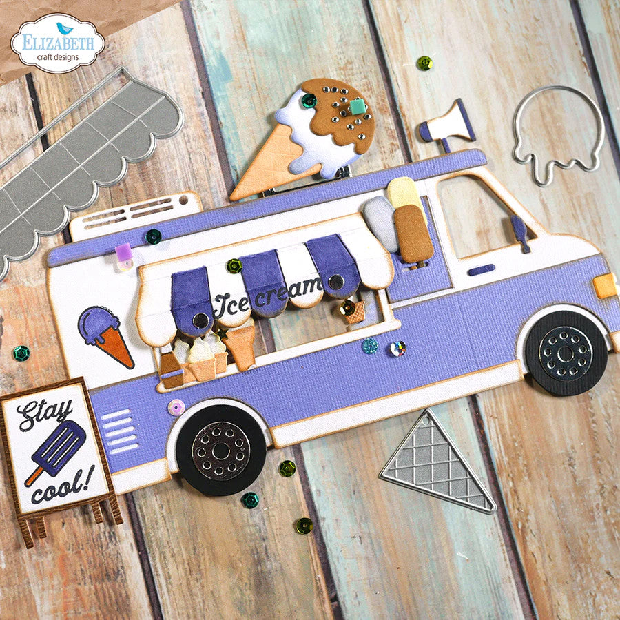 Elizabeth Craft Designs Food Truck Die Set 2012