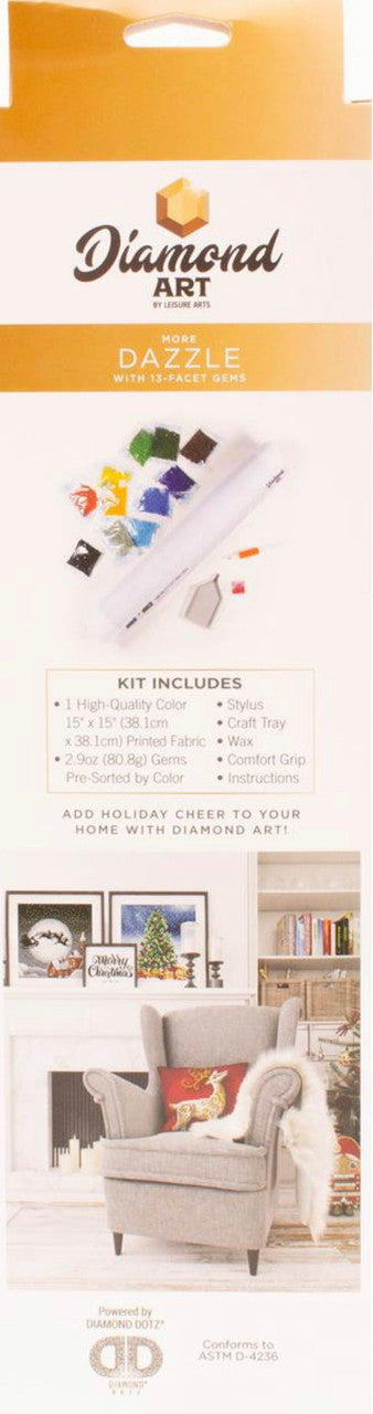 Diamond Art Holiday Santa