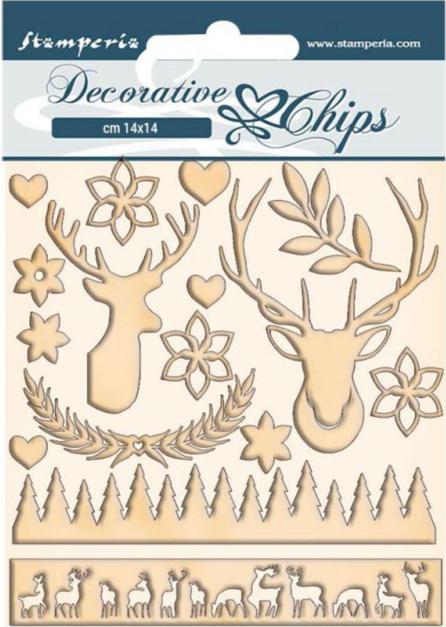 Stamperia Pink Christmas Deer