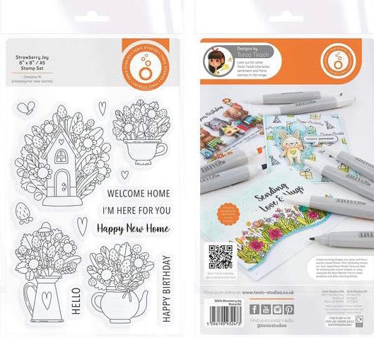 Tonic Studios Strawberry Joy Stamp Set
