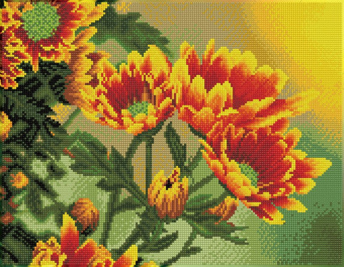 Diamond Dotz SQUARES Field Daisies