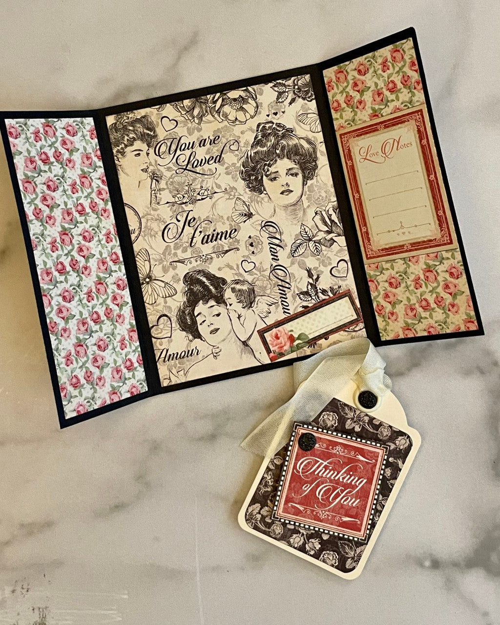 Graphic 45 Mon Amour Romantic Card Set Monthly Project Volume 12/2022