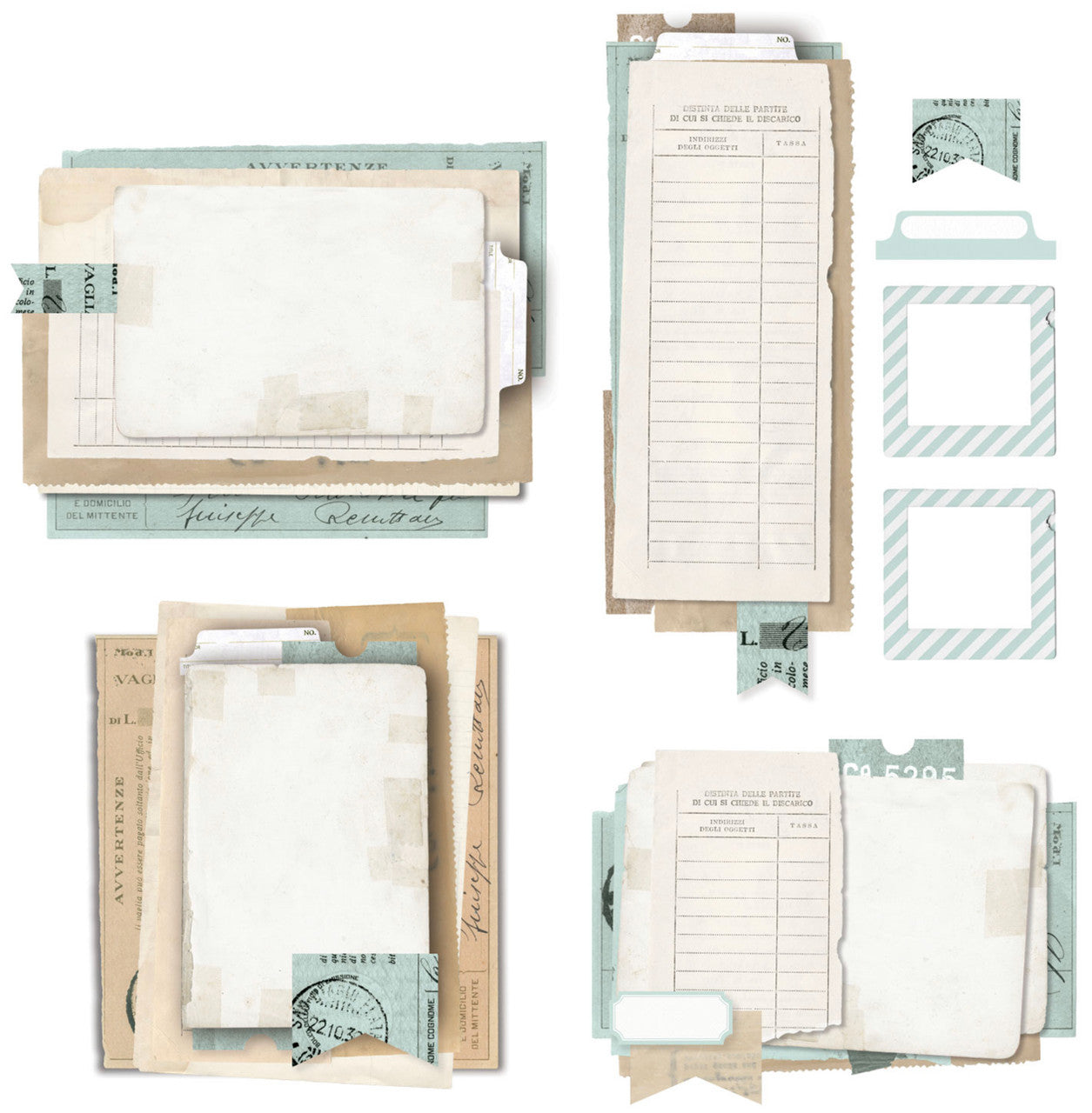 49 and Market Vintage Artistry Sky Collage Stack