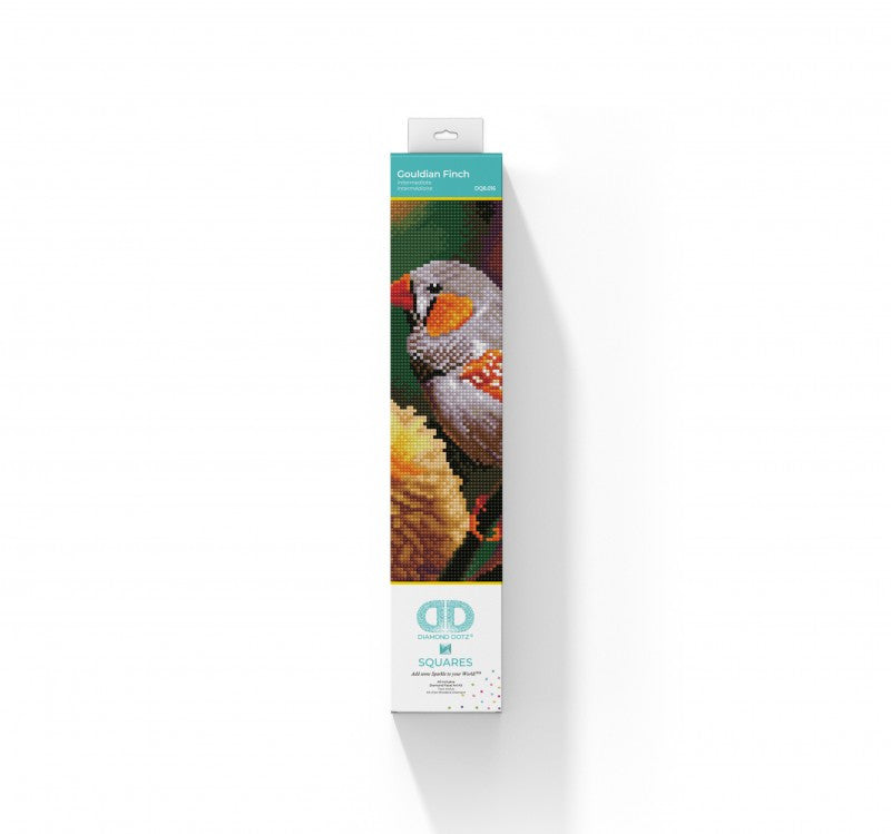 Diamond Dotz SQUARES Gouldian Finch