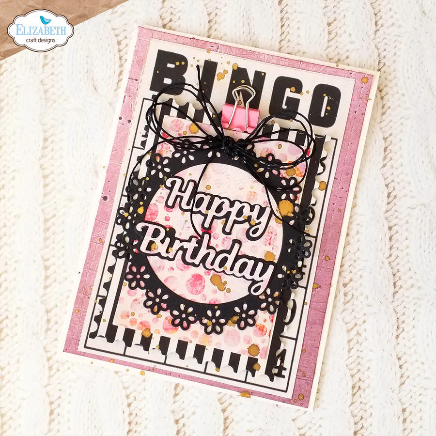 Elizabeth Craft Designs Juego de troqueles de palabras cotidianas con elementos cotidianos