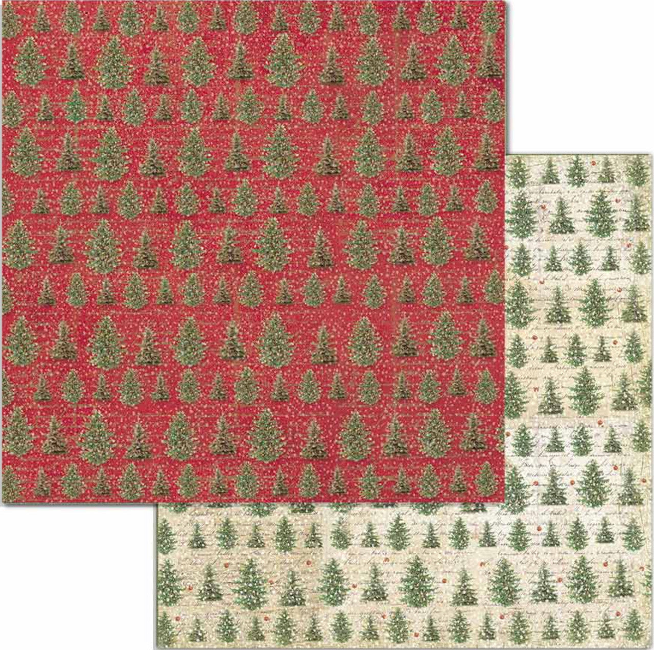 Stamperia Classic Christmas Double Faced Paper Pack 6” x 6”