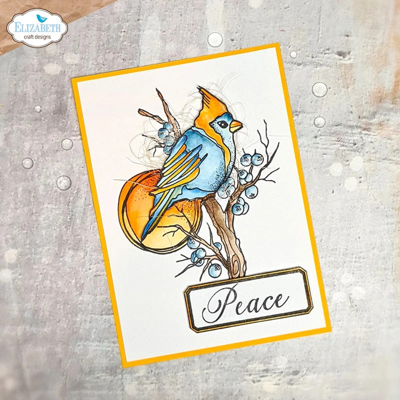 Elizabeth Craft Designs Birds of Peace-stempelset