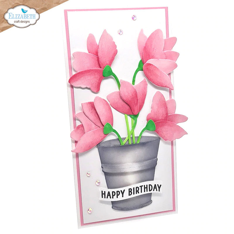 Elizabeth Craft Designs Florals 18 stempelset