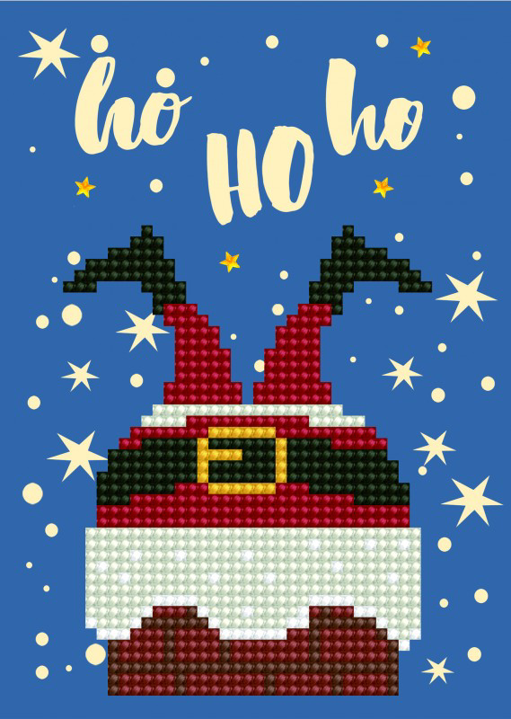 Diamond Dotz Ho Ho Ho Greeting Card