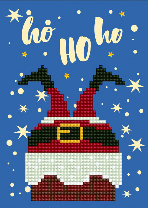 Diamond Dotz Ho Ho Ho Greeting Card