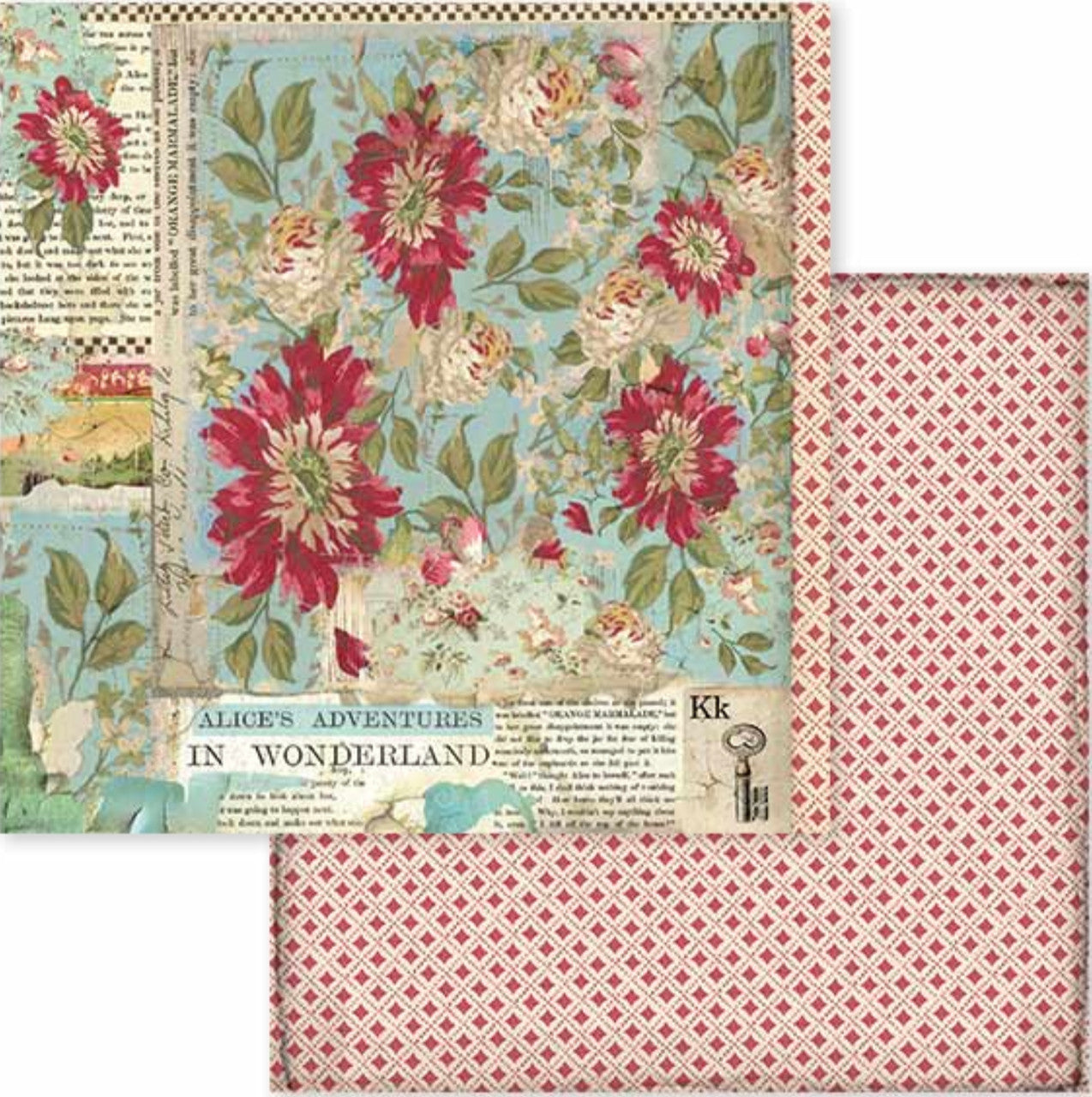 Stamperia Alice in Wonderland Paper Pack 12” x 12”