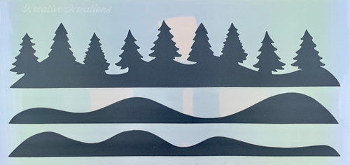 Winter Wonderland slanke stencil
