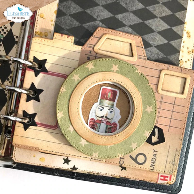 Elizabeth Craft Designs Juego de troqueles de metal con persiana Iris
