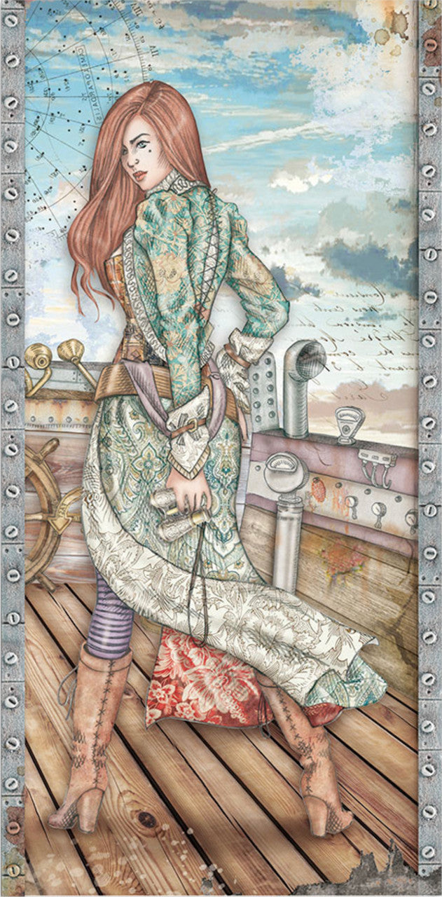 Stamperia (6"x12") dubbelzijdig papierpakket - Lady Vagabond Lifestyle