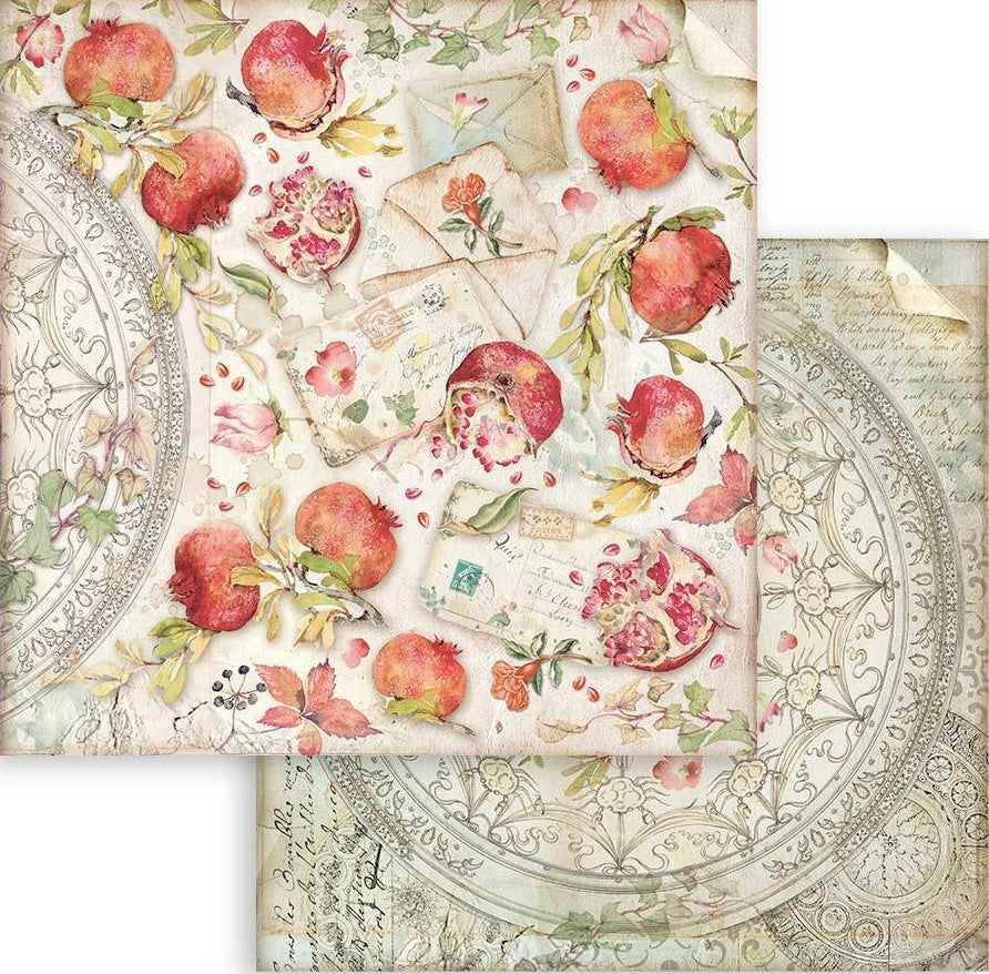 Colección de Papel Stamperia Doble Cara 12” x 12” - Casa Granada