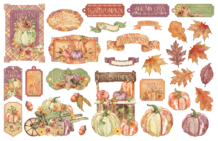 Graphic 45 Hello Pumpkin Ephemera Assortment