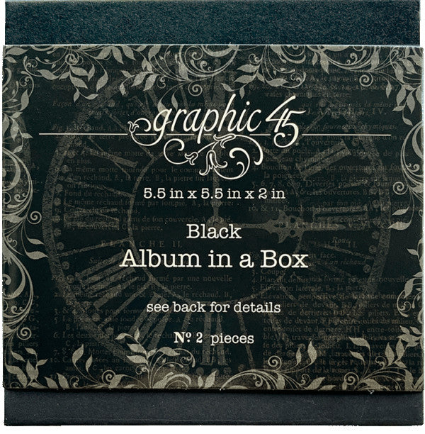 Graphic 45 Album in a Box Black